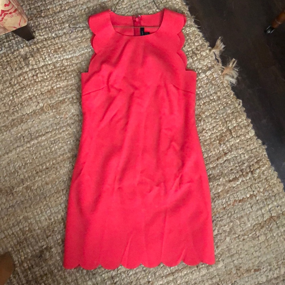 J Crew scalloped dress